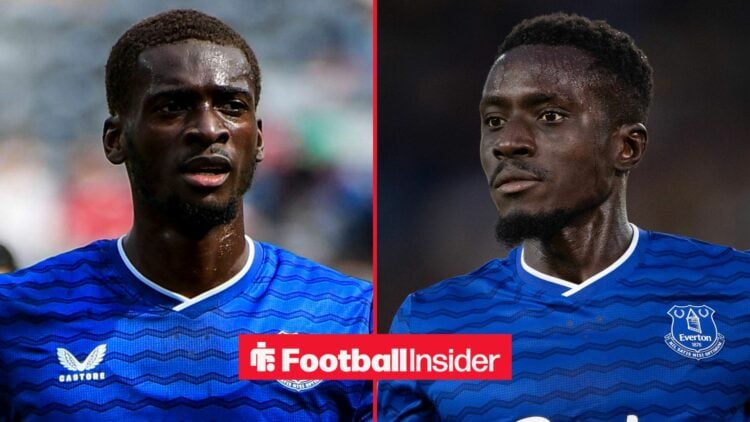 Tim Iroegbunam 42 Everton during the Premier League Summer Series match between AFC Bournemouth and Everton FC at MetLife Stadium in East Rutherfor...