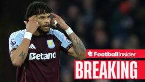 Tyrone Mings of Aston Villa in action during the Premier League match between Aston Villa and Brighton & Hove Albion at Villa Park on February 11, 2026