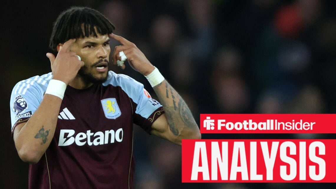 Tyrone Mings playing for Aston Villa
