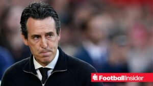 Unai Emery manager of Aston Villa during the Nottingham Forest vs Aston Villa UEFA Europa League Semi Final 1st leg match at the City Ground, Nottingham