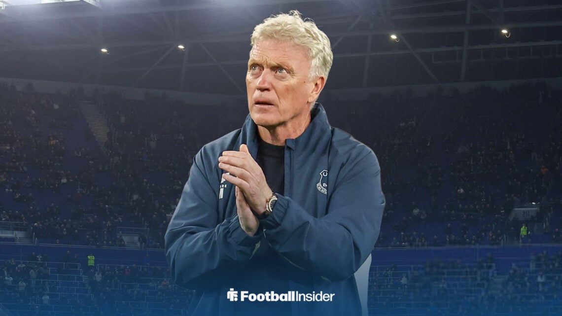 Everton manager David Moyes at Hill Dickinson Stadium.