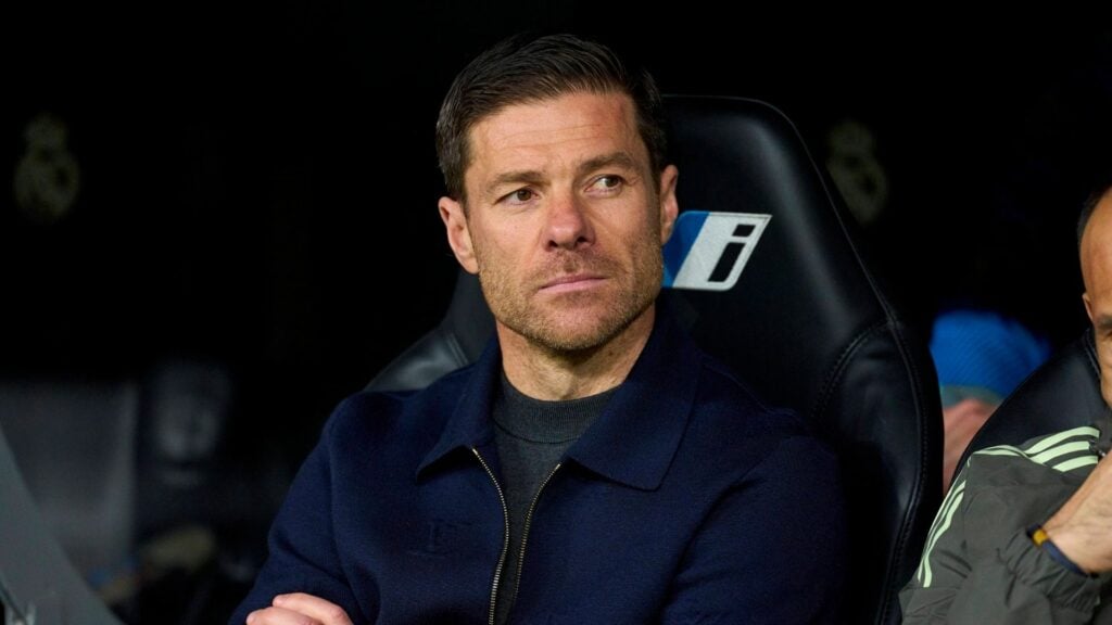 Xabi Alonso in the dugout
