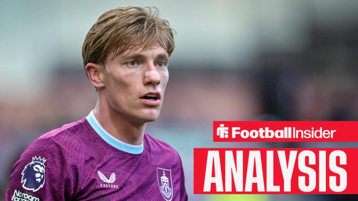 Zian Flemming playing for Burnley