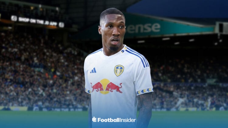 Burnley forward Jaidon Anthony edited in Leeds United shirt