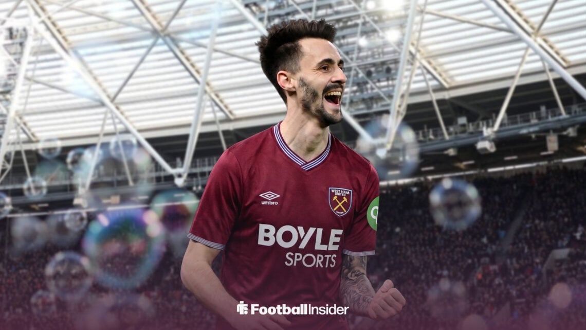 Arsenal midfielder Fabio Vieira edited into West Ham shirt