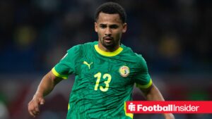 Everton winger Iliman Ndiaye playing for Senegal