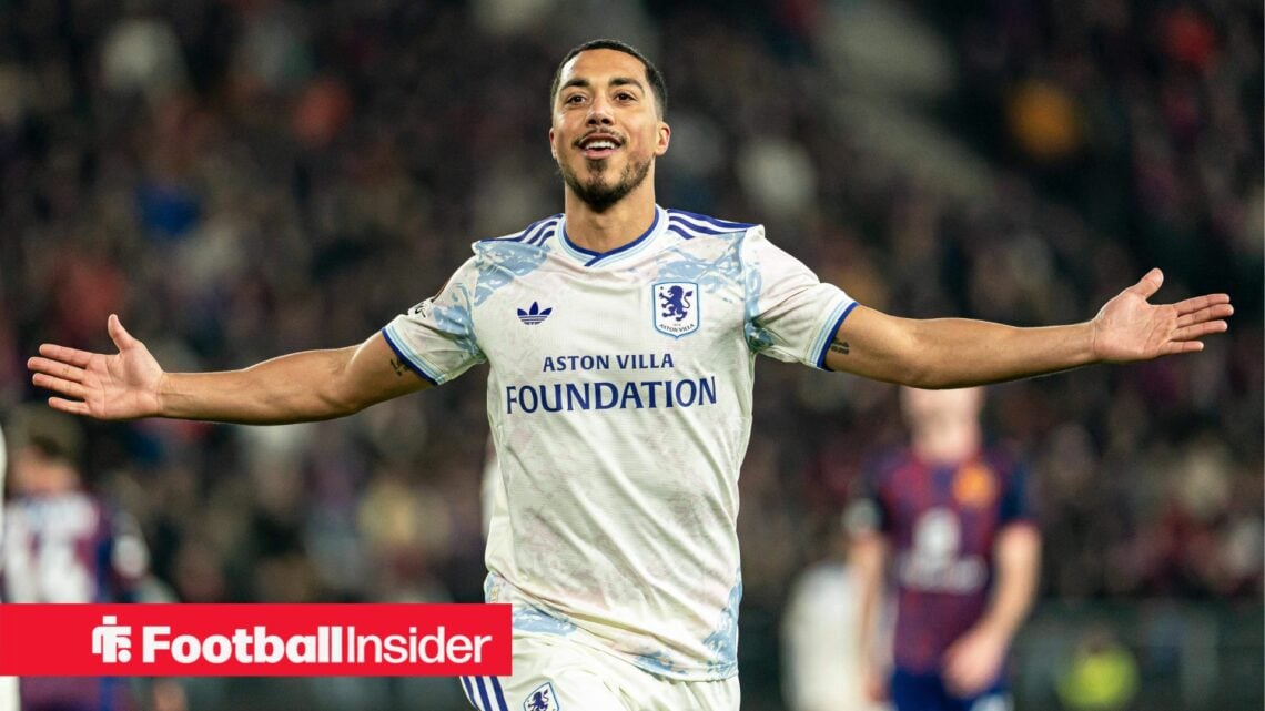 Aston Villa star Youri Tielemans celebrates scoring